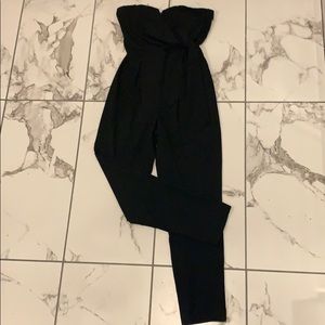 PAPAYA STORE Strapless Black Jumpsuit Size S